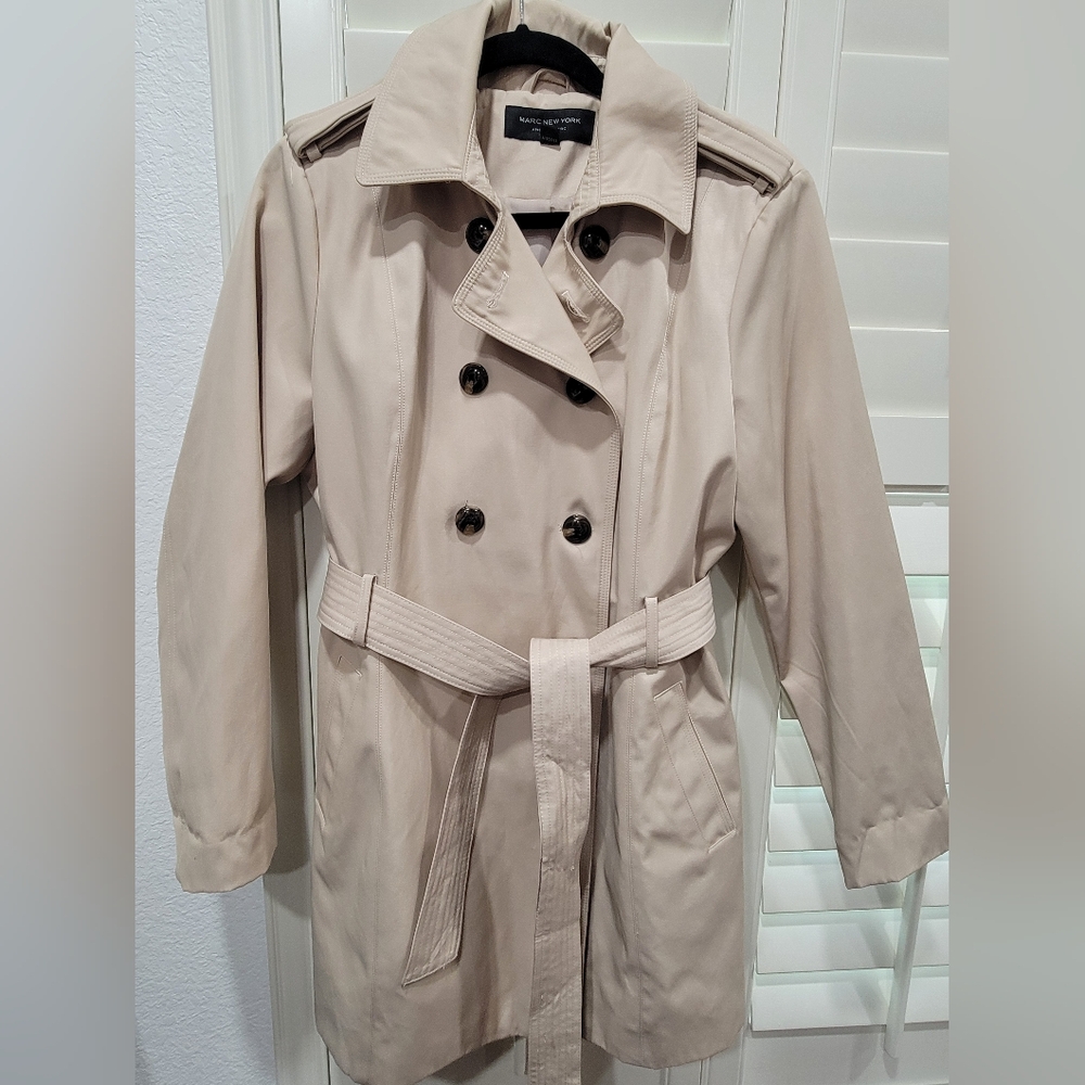 Marc New York Light Tan Trench Coat